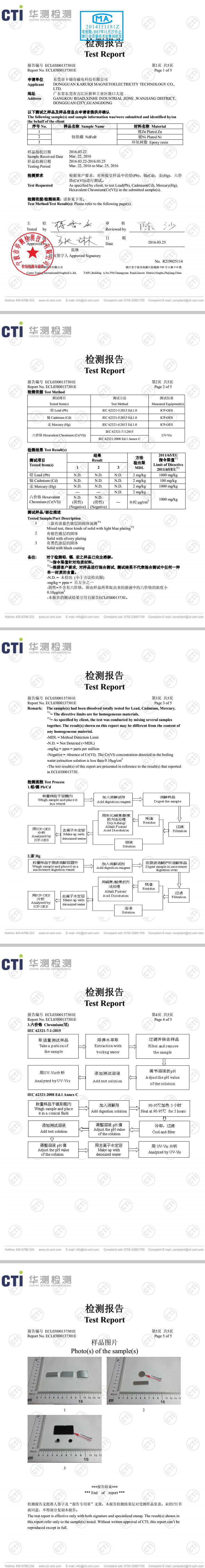 SGS卤素检测报告